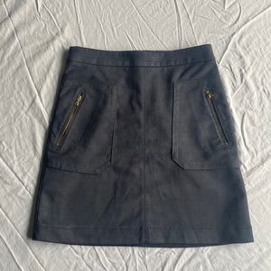 LOFT suede skirt size 0